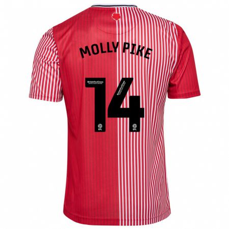 Kandiny Miesten Molly Pike #14 Punainen Kotipaita 2023/24 Lyhythihainen Paita T-Paita