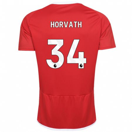 Kandiny Miesten Ethan Horvath #34 Punainen Kotipaita 2023/24 Lyhythihainen Paita T-Paita