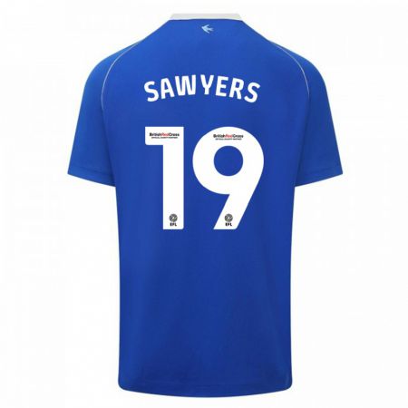 Kandiny Miesten Romaine Sawyers #19 Sininen Kotipaita 2023/24 Lyhythihainen Paita T-Paita
