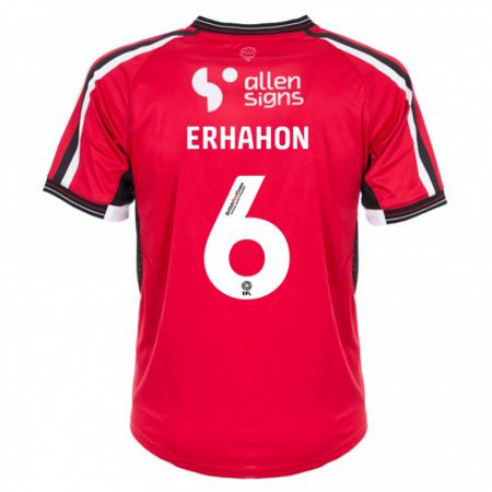 Kandiny Miesten Ethan Erhahon #6 Punainen Kotipaita 2023/24 Lyhythihainen Paita T-Paita