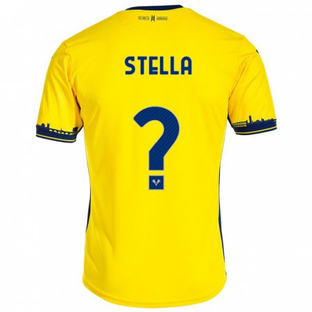Kandiny Miesten Kevin Stella #0 Keltainen Vieraspaita 2023/24 Lyhythihainen Paita T-Paita