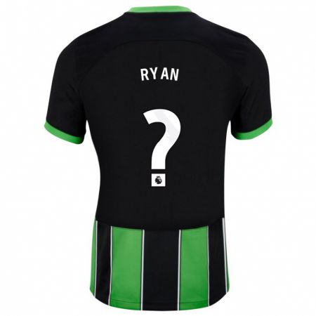 Kandiny Miesten Kain Ryan #0 Musta Vihreä Vieraspaita 2023/24 Lyhythihainen Paita T-Paita