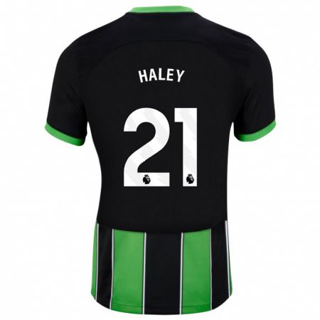 Kandiny Miesten Madison Haley #21 Musta Vihreä Vieraspaita 2023/24 Lyhythihainen Paita T-Paita