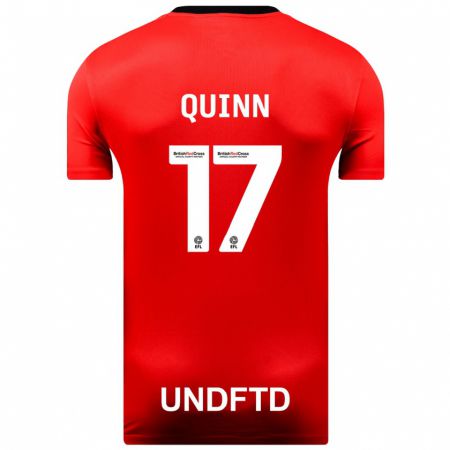 Kandiny Miesten Lucy Quinn #17 Punainen Vieraspaita 2023/24 Lyhythihainen Paita T-Paita