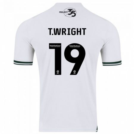 Kandiny Miesten Tyreik Wright #19 Valkoinen Vieraspaita 2023/24 Lyhythihainen Paita T-Paita