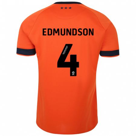 Kandiny Miesten George Edmundson #4 Oranssi Vieraspaita 2023/24 Lyhythihainen Paita T-Paita