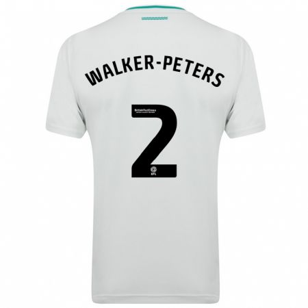 Kandiny Miesten Kyle Walker-Peters #2 Valkoinen Vieraspaita 2023/24 Lyhythihainen Paita T-Paita