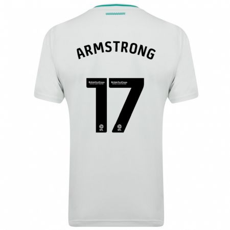 Kandiny Miesten Stuart Armstrong #17 Valkoinen Vieraspaita 2023/24 Lyhythihainen Paita T-Paita
