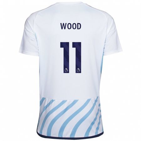 Kandiny Miesten Chris Wood #11 Valkoinen Sininen Vieraspaita 2023/24 Lyhythihainen Paita T-Paita