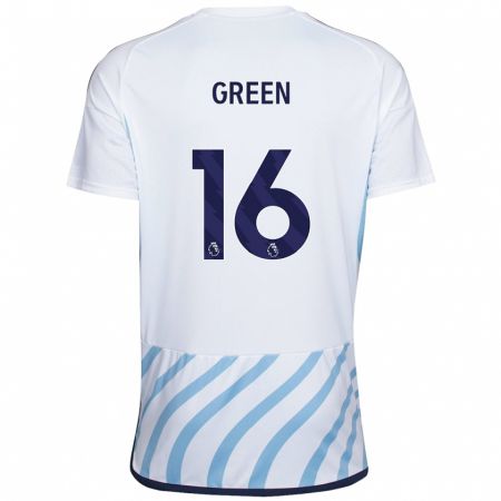 Kandiny Miesten Mollie Green #16 Valkoinen Sininen Vieraspaita 2023/24 Lyhythihainen Paita T-Paita