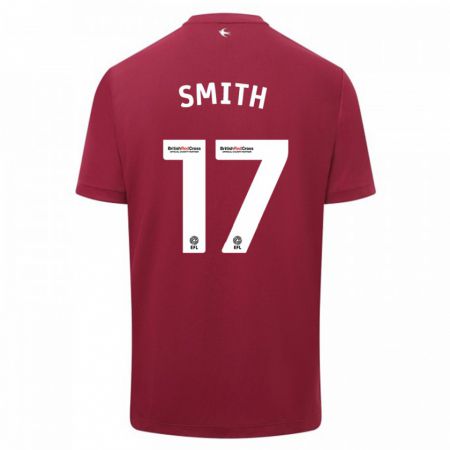Kandiny Miesten Hollie Smith #17 Punainen Vieraspaita 2023/24 Lyhythihainen Paita T-Paita