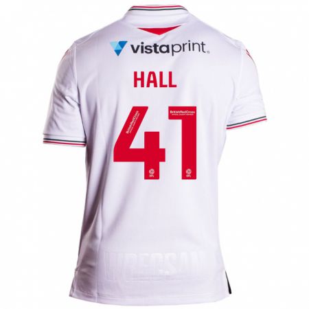 Kandiny Miesten Liam Hall #41 Valkoinen Vieraspaita 2023/24 Lyhythihainen Paita T-Paita