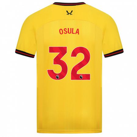 Kandiny Miesten William Osula #32 Keltainen Vieraspaita 2023/24 Lyhythihainen Paita T-Paita