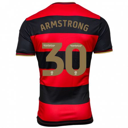 Kandiny Miesten Sinclair Armstrong #30 Musta Punainen Vieraspaita 2023/24 Lyhythihainen Paita T-Paita