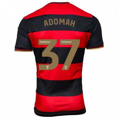 Kandiny Miesten Albert Adomah #37 Musta Punainen Vieraspaita 2023/24 Lyhythihainen Paita T-Paita