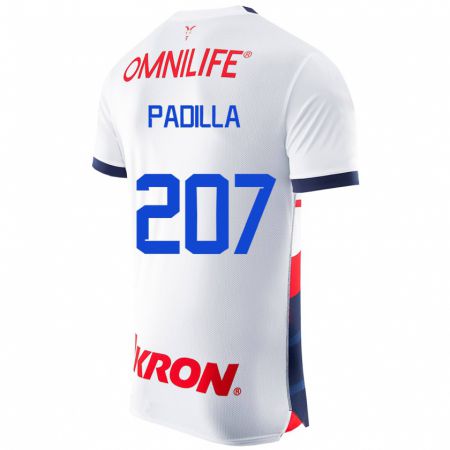 Kandiny Miesten Yael Padilla #207 Valkoinen Vieraspaita 2023/24 Lyhythihainen Paita T-Paita