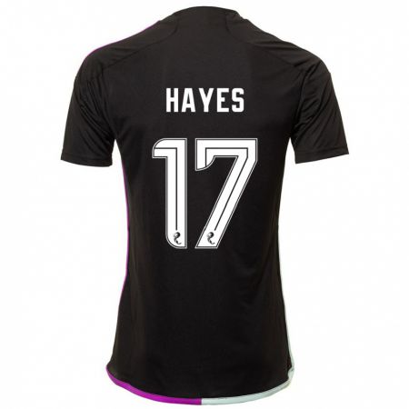 Kandiny Miesten Jonny Hayes #17 Musta Vieraspaita 2023/24 Lyhythihainen Paita T-Paita