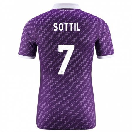 Kandiny Naisten Riccardo Sottil #7 Violetti Kotipaita 2023/24 Lyhythihainen Paita T-Paita