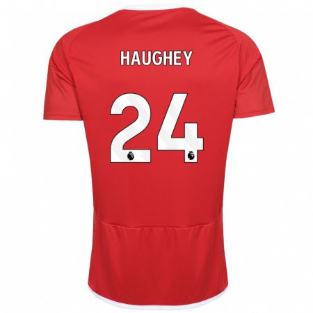 Kandiny Naisten Ella Haughey #24 Punainen Kotipaita 2023/24 Lyhythihainen Paita T-Paita