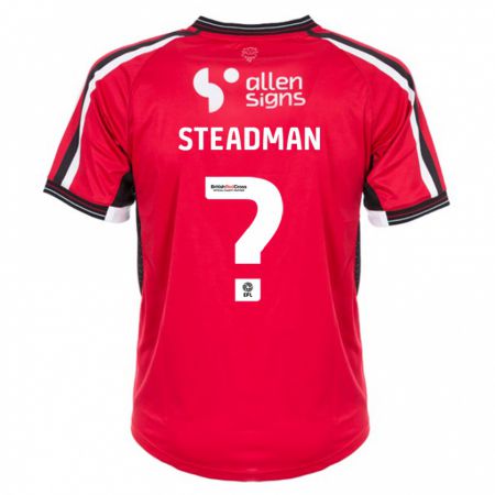 Kandiny Naisten Jodie Steadman #0 Punainen Kotipaita 2023/24 Lyhythihainen Paita T-Paita