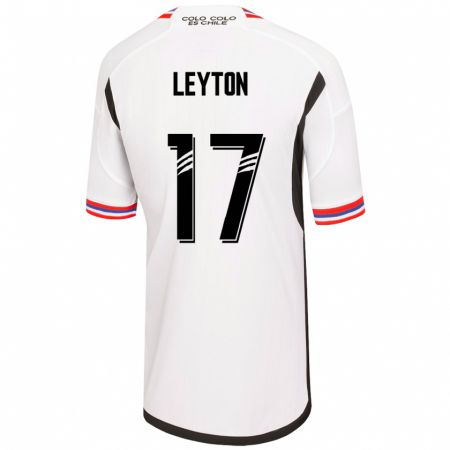 Kandiny Naisten Geraldine Leyton #17 Valkoinen Kotipaita 2023/24 Lyhythihainen Paita T-Paita