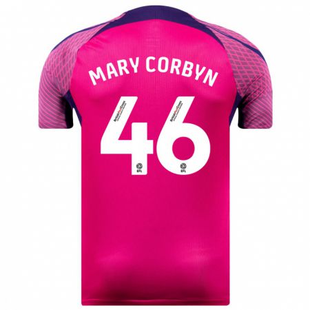 Kandiny Naisten Mary Corbyn #46 Purppura Vieraspaita 2023/24 Lyhythihainen Paita T-Paita