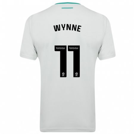 Kandiny Naisten Megan Wynne #11 Valkoinen Vieraspaita 2023/24 Lyhythihainen Paita T-Paita