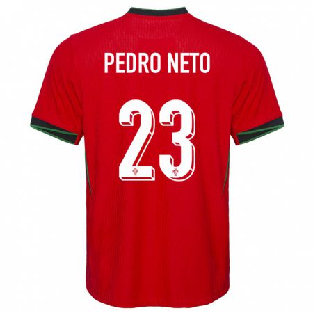 Kandiny Lapset Portugali Pedro Neto #23 Punainen Kotipaita 24-26 Lyhythihainen Paita T-Paita