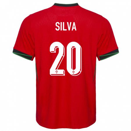 Kandiny Lapset Portugali Fabio Silva #20 Punainen Kotipaita 24-26 Lyhythihainen Paita T-Paita