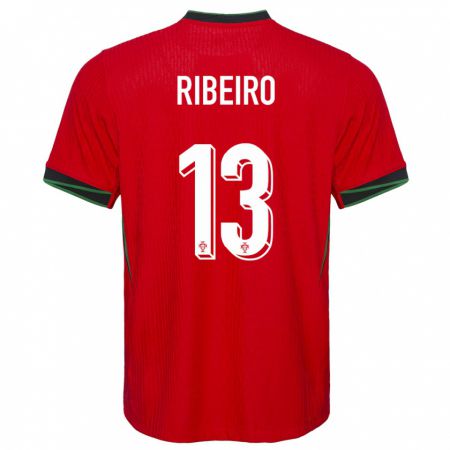 Kandiny Lapset Portugali Antonio Ribeiro #13 Punainen Kotipaita 24-26 Lyhythihainen Paita T-Paita