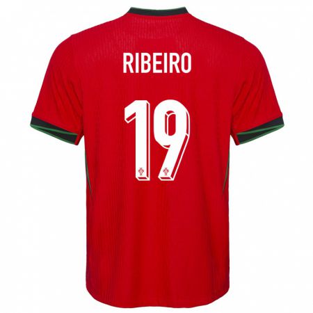Kandiny Lapset Portugali Rodrigo Ribeiro #19 Punainen Kotipaita 24-26 Lyhythihainen Paita T-Paita