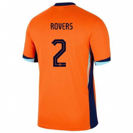 Kandiny Lapset Alankomaat Bram Rovers #2 Oranssi Kotipaita 24-26 Lyhythihainen Paita T-Paita
