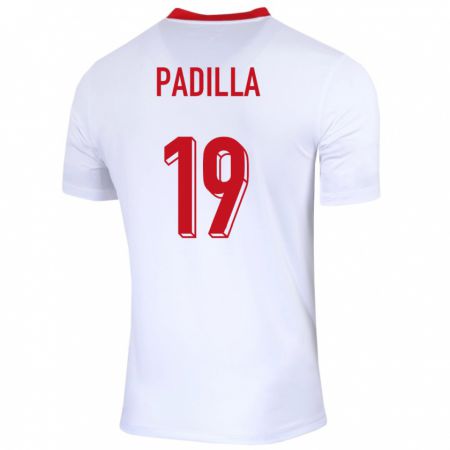 Kandiny Lapset Puola Natalia Padilla #19 Valkoinen Kotipaita 24-26 Lyhythihainen Paita T-Paita