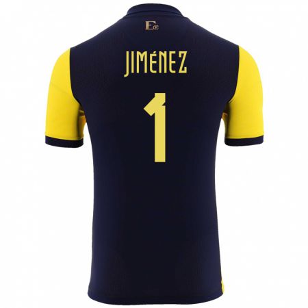 Kandiny Lapset Ecuador Tony Jimenez #1 Keltainen Kotipaita 24-26 Lyhythihainen Paita T-Paita