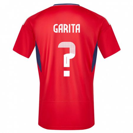 Kandiny Lapset Costa Rica Emmanuel Garita #0 Punainen Kotipaita 24-26 Lyhythihainen Paita T-Paita