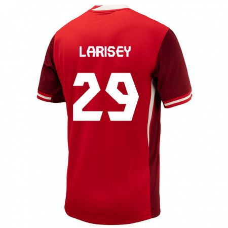 Kandiny Lapset Kanada Clarissa Larisey #29 Punainen Kotipaita 24-26 Lyhythihainen Paita T-Paita