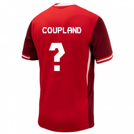 Kandiny Lapset Kanada Antoine Coupland #0 Punainen Kotipaita 24-26 Lyhythihainen Paita T-Paita