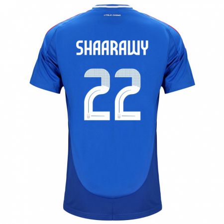 Kandiny Lapset Italia Stephan El Shaarawy #22 Sininen Kotipaita 24-26 Lyhythihainen Paita T-Paita