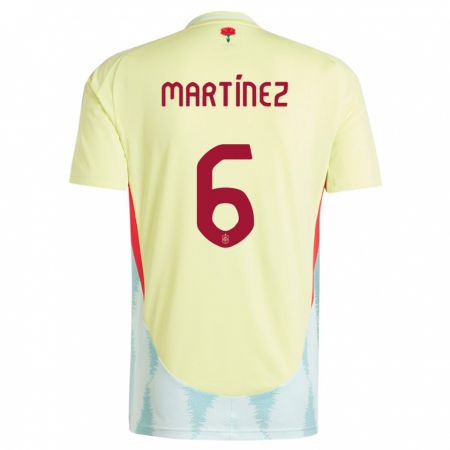Kandiny Lapset Espanja Roger Martinez #6 Keltainen Vieraspaita 24-26 Lyhythihainen Paita T-Paita