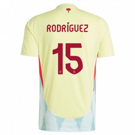 Kandiny Lapset Espanja Dani Rodriguez #15 Keltainen Vieraspaita 24-26 Lyhythihainen Paita T-Paita