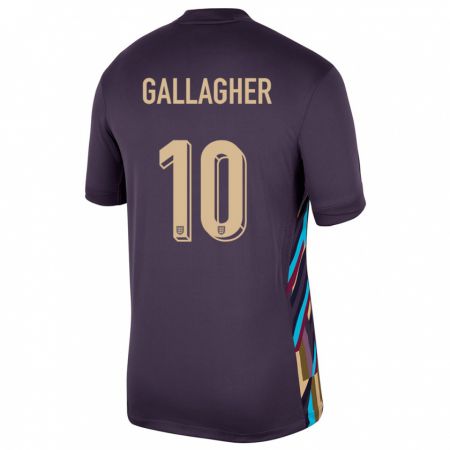 Kandiny Lapset Englanti Conor Gallagher #10 Tumma Rusina Vieraspaita 24-26 Lyhythihainen Paita T-Paita