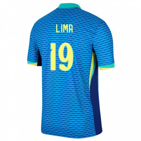 Kandiny Lapset Brasilia Felipe Lima #19 Sininen Vieraspaita 24-26 Lyhythihainen Paita T-Paita