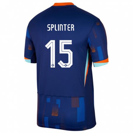 Kandiny Lapset Alankomaat Ilias Splinter #15 Sininen Vieraspaita 24-26 Lyhythihainen Paita T-Paita