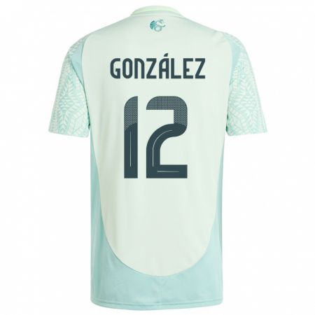 Kandiny Lapset Meksiko Itzel Gonzalez #12 Pellava Vihreä Vieraspaita 24-26 Lyhythihainen Paita T-Paita