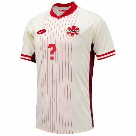 Kandiny Lapset Kanada Ronan Kratt #0 Valkoinen Vieraspaita 24-26 Lyhythihainen Paita T-Paita