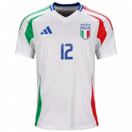 Kandiny Lapset Italia Ivan Provedel #12 Valkoinen Vieraspaita 24-26 Lyhythihainen Paita T-Paita