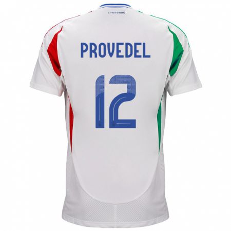 Kandiny Lapset Italia Ivan Provedel #12 Valkoinen Vieraspaita 24-26 Lyhythihainen Paita T-Paita