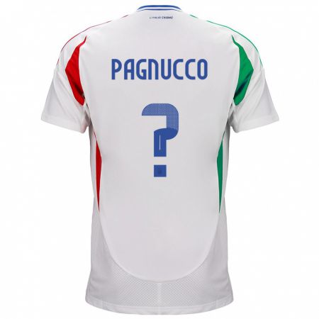 Kandiny Lapset Italia Filippo Pagnucco #0 Valkoinen Vieraspaita 24-26 Lyhythihainen Paita T-Paita