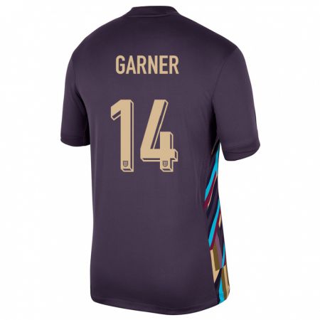Kandiny Miesten Englanti James Garner #14 Tumma Rusina Vieraspaita 24-26 Lyhythihainen Paita T-Paita