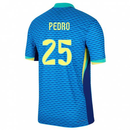 Kandiny Miesten Brasilia Pedro #25 Sininen Vieraspaita 24-26 Lyhythihainen Paita T-Paita